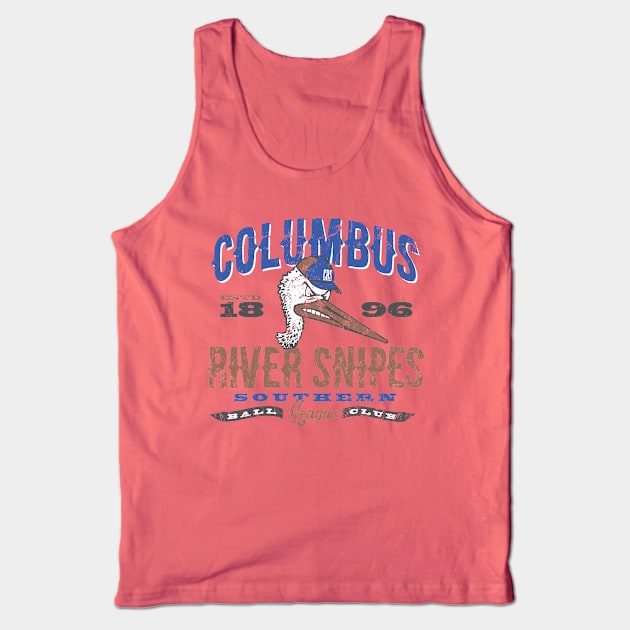 Columbus River Snipes Baseball Tank Top by MindsparkCreative